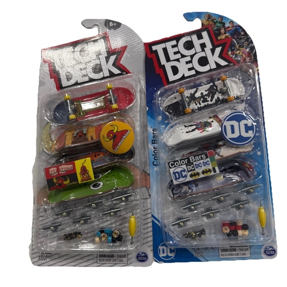 Toys | Tech Deck Dc Comics Color Bars And Toy Machine Skate Board Set ...